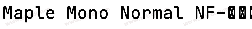 Maple Mono Normal NF字体转换 Maple Mono Normal NF字体转换